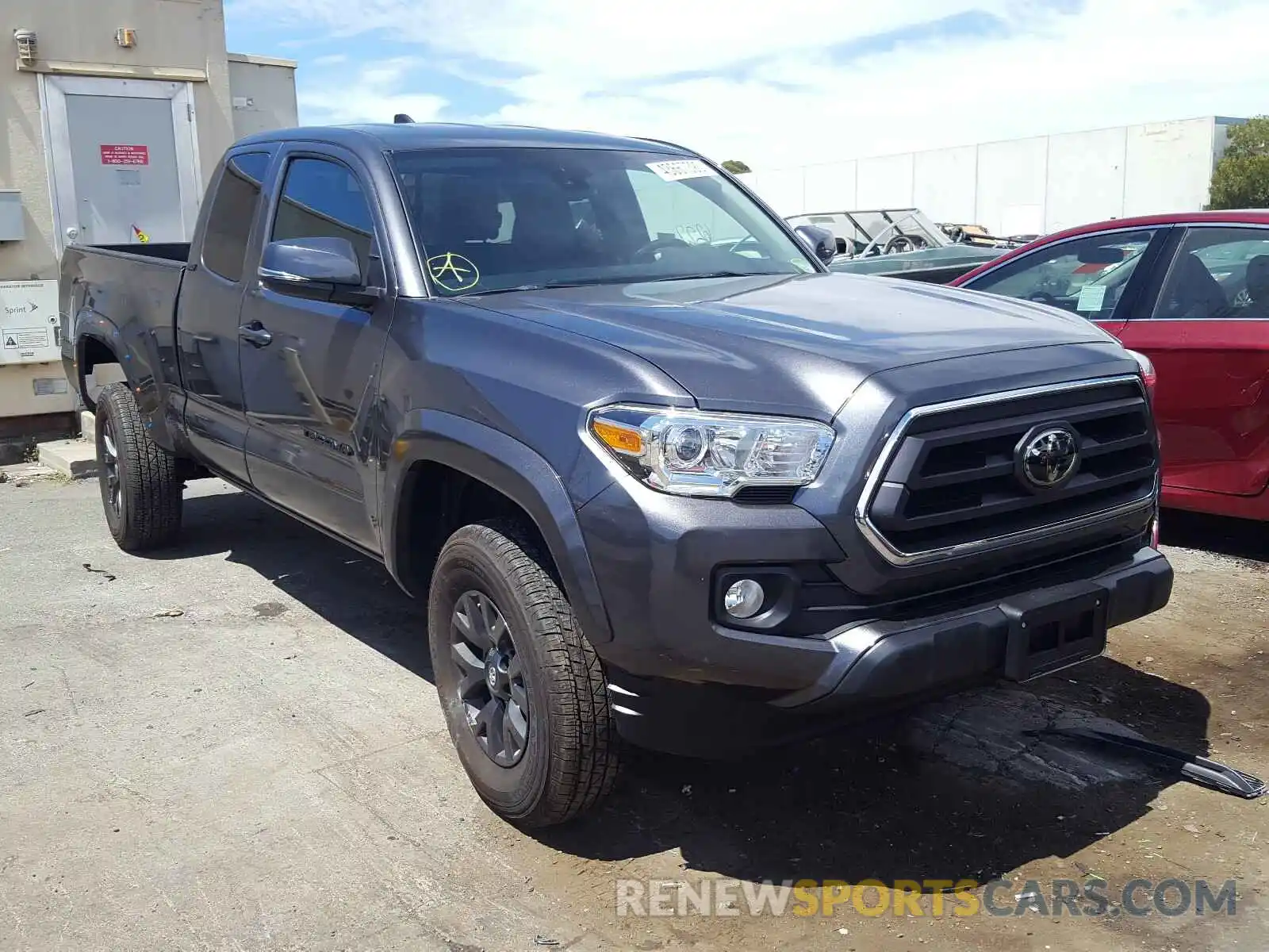 1 Photograph of a damaged car 5TFRZ5CN3LX087647 TOYOTA TACOMA 2020