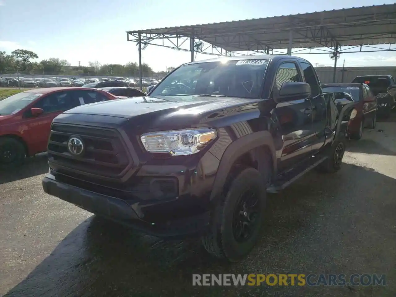 2 Photograph of a damaged car 5TFRZ5CN7LX089563 TOYOTA TACOMA 2020