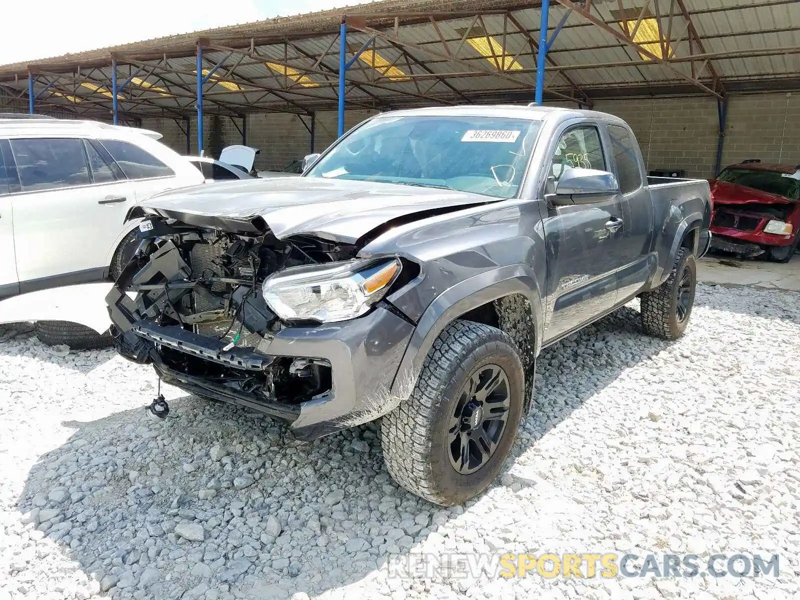 2 Photograph of a damaged car 5TFRZ5CN8LX088096 TOYOTA TACOMA 2020