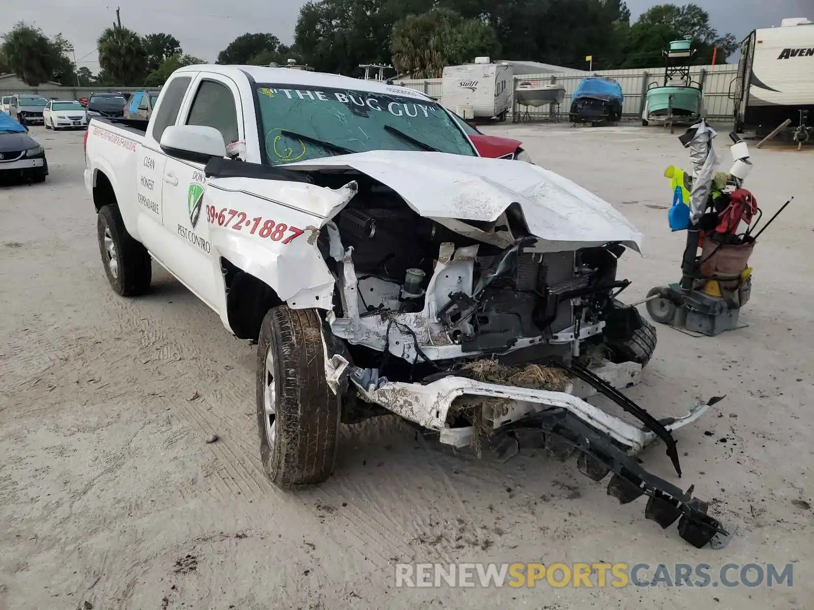 1 Photograph of a damaged car 5TFRZ5CN8LX088566 TOYOTA TACOMA 2020