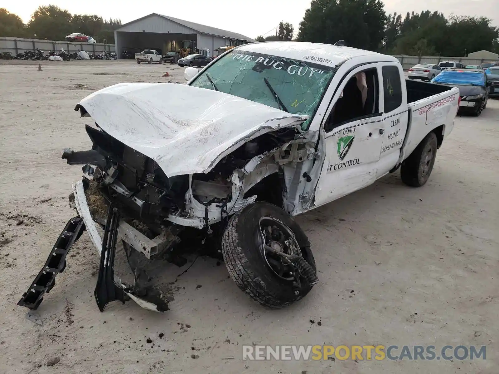 2 Photograph of a damaged car 5TFRZ5CN8LX088566 TOYOTA TACOMA 2020