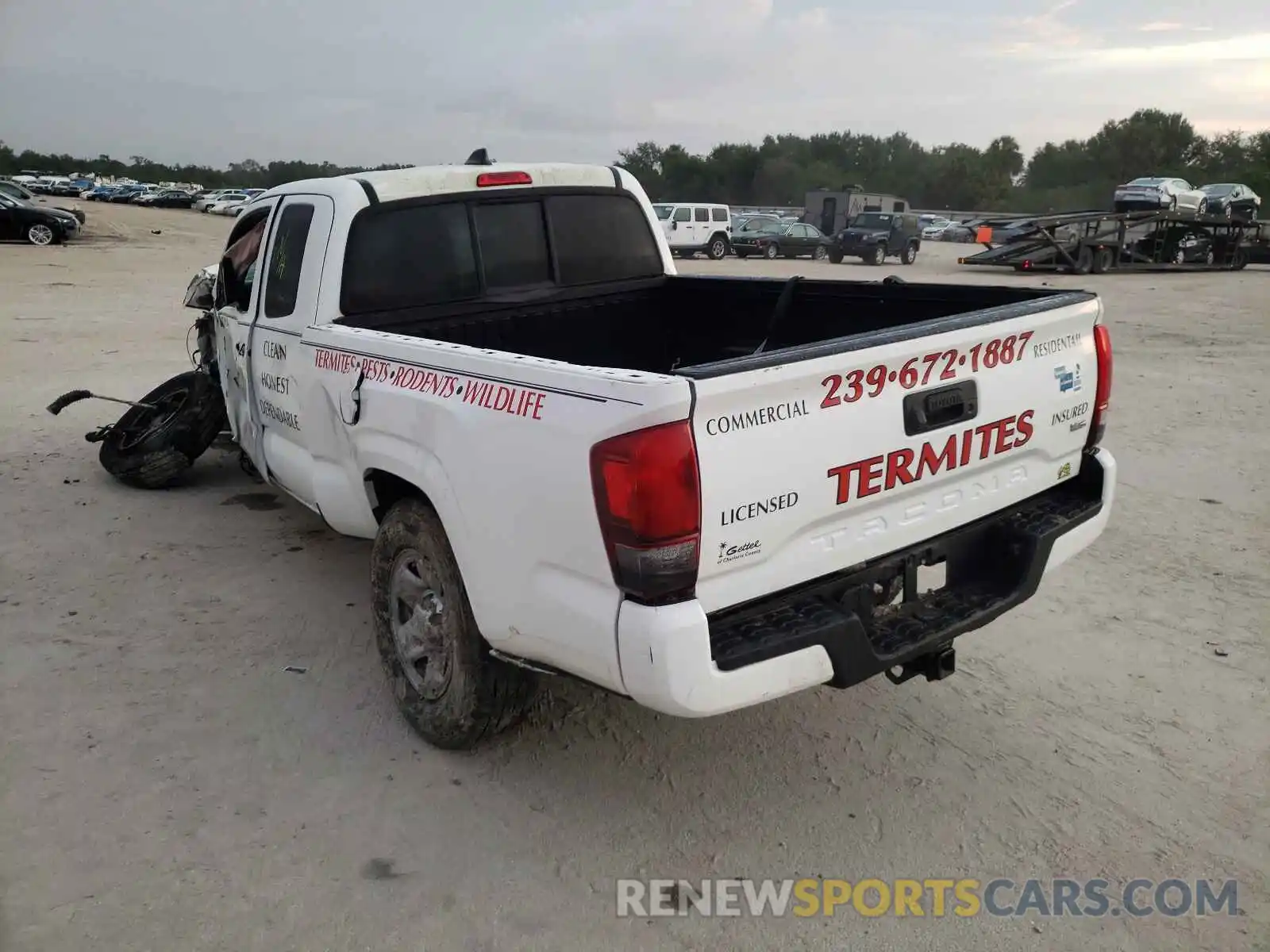 3 Photograph of a damaged car 5TFRZ5CN8LX088566 TOYOTA TACOMA 2020