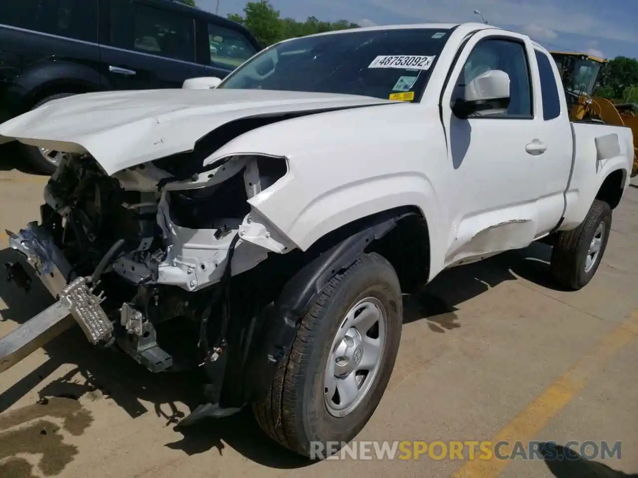 2 Photograph of a damaged car 5TFRZ5CN8LX090284 TOYOTA TACOMA 2020