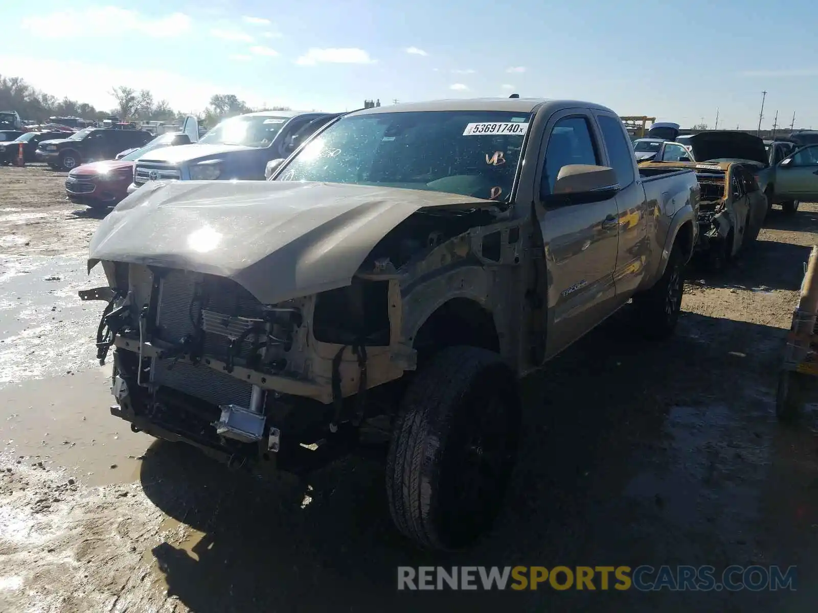 2 Photograph of a damaged car 5TFRZ5CNXLX092330 TOYOTA TACOMA 2020