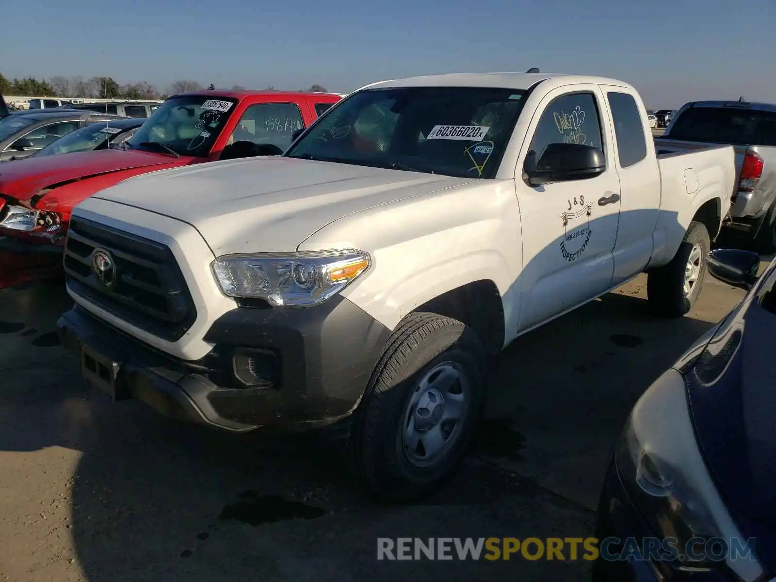 2 Photograph of a damaged car 5TFSX5EN0LX071393 TOYOTA TACOMA 2020