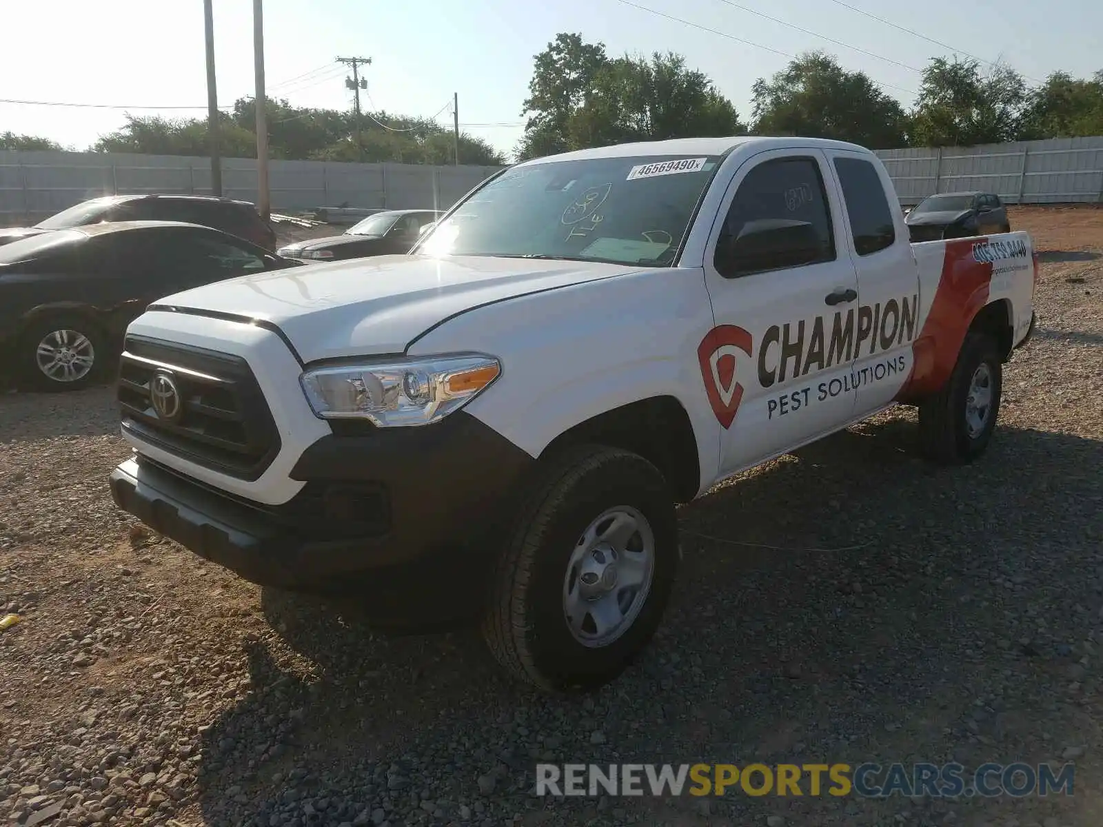 2 Photograph of a damaged car 5TFSX5EN1LX073007 TOYOTA TACOMA 2020