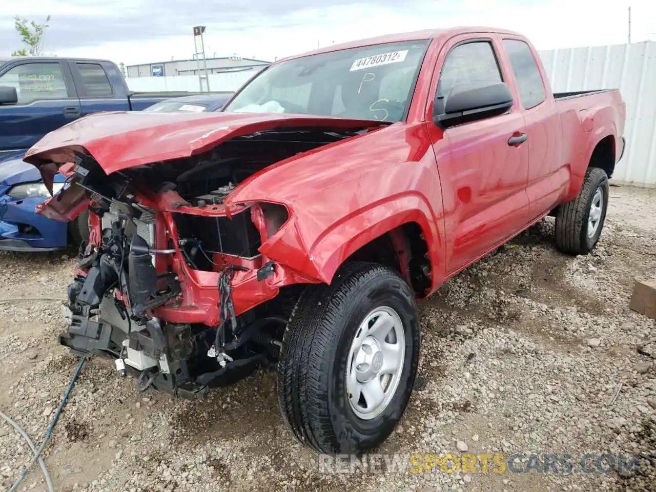 2 Photograph of a damaged car 5TFSX5ENXLX072776 TOYOTA TACOMA 2020