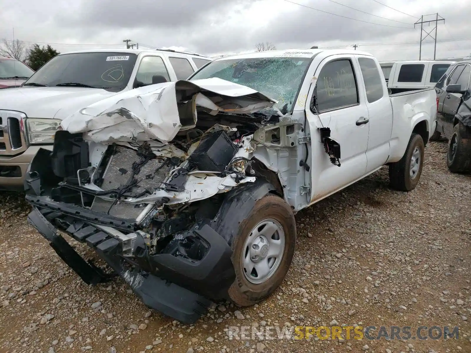 2 Photograph of a damaged car 5TFSX5ENXLX072874 TOYOTA TACOMA 2020