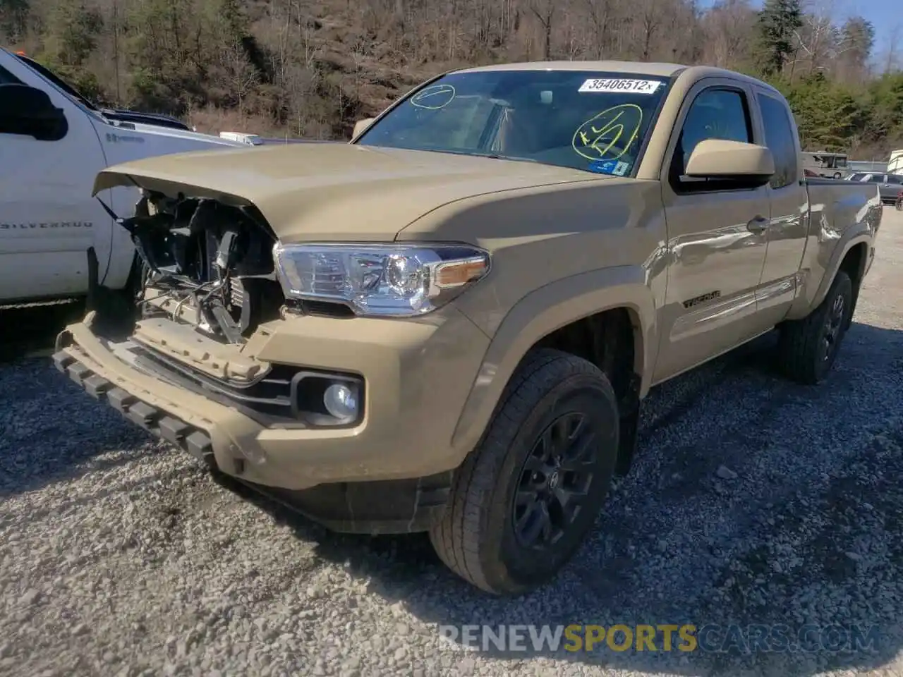 2 Photograph of a damaged car 5TFSZ5AN0LX217744 TOYOTA TACOMA 2020