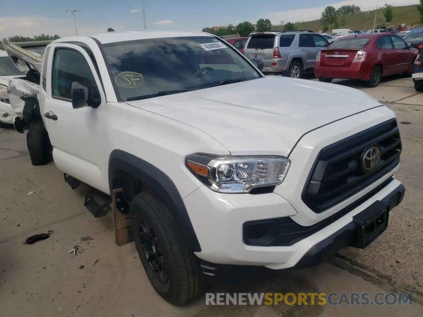 1 Photograph of a damaged car 5TFSZ5AN4LX216418 TOYOTA TACOMA 2020