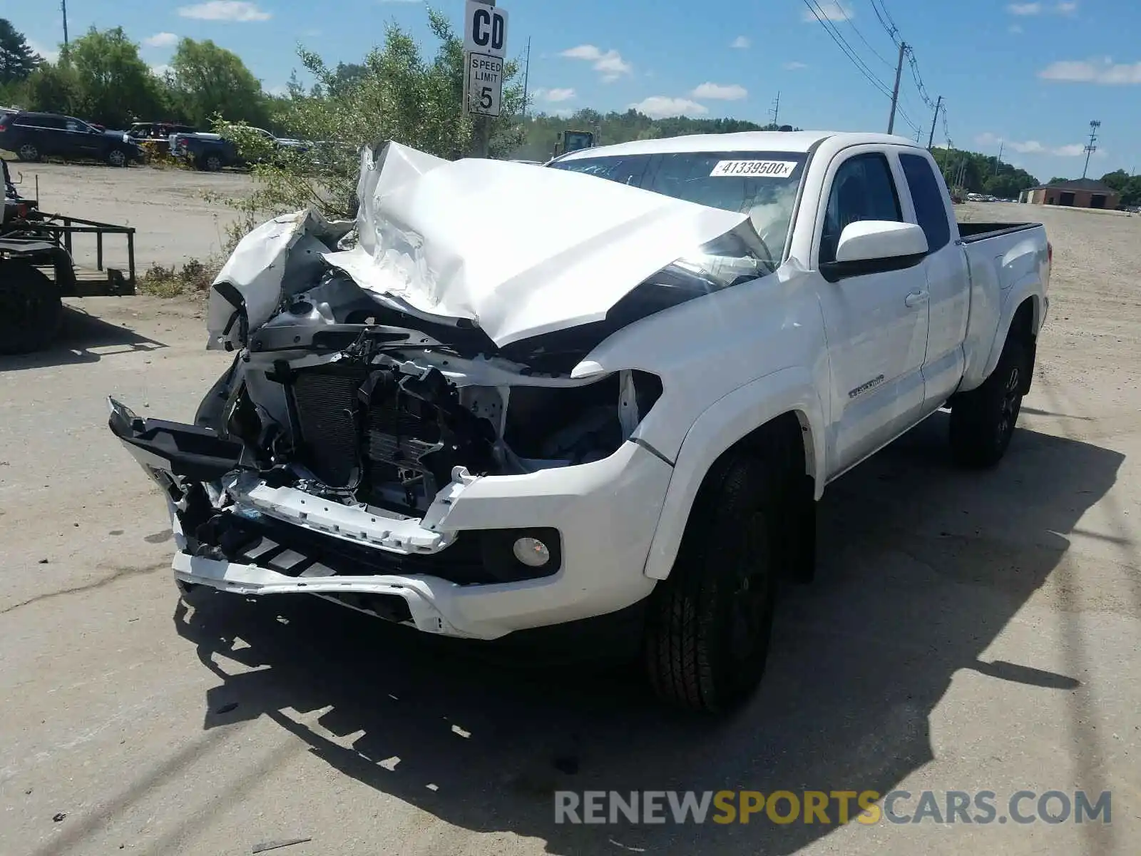 2 Photograph of a damaged car 5TFSZ5AN7LX221676 TOYOTA TACOMA 2020