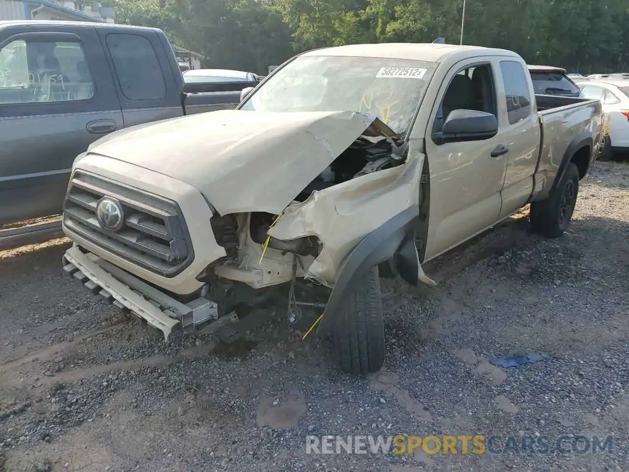 2 Photograph of a damaged car 5TFSZ5AN9LX214759 TOYOTA TACOMA 2020