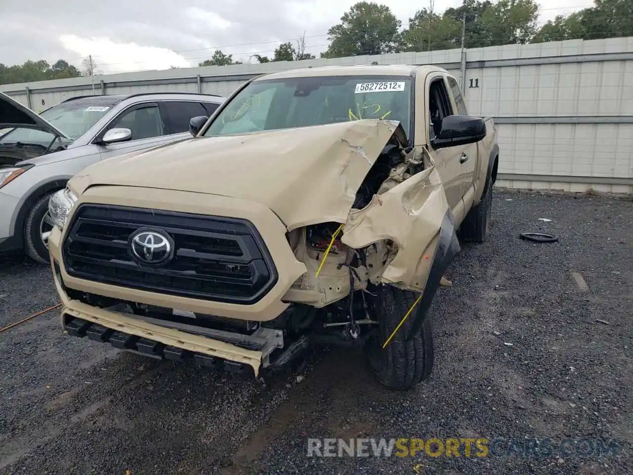 9 Photograph of a damaged car 5TFSZ5AN9LX214759 TOYOTA TACOMA 2020