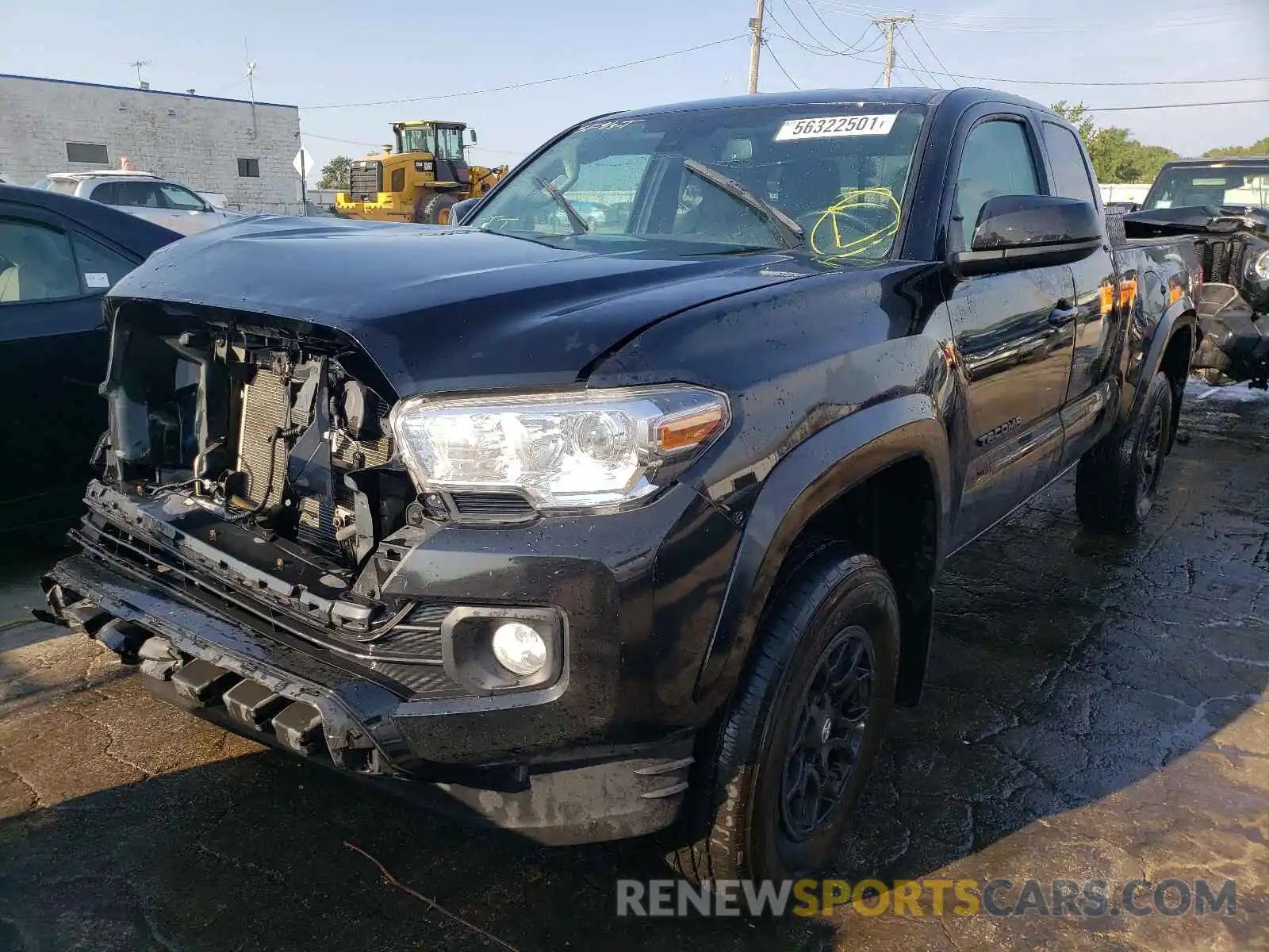 2 Photograph of a damaged car 5TFSZ5AN9LX232307 TOYOTA TACOMA 2020