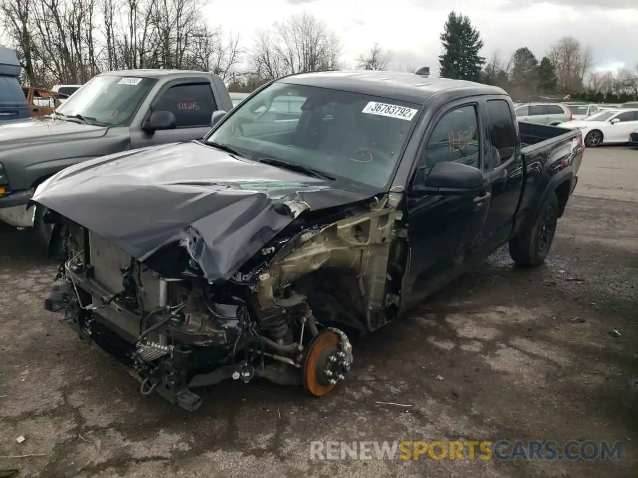 2 Photograph of a damaged car 5TFSZ5ANXLX221087 TOYOTA TACOMA 2020