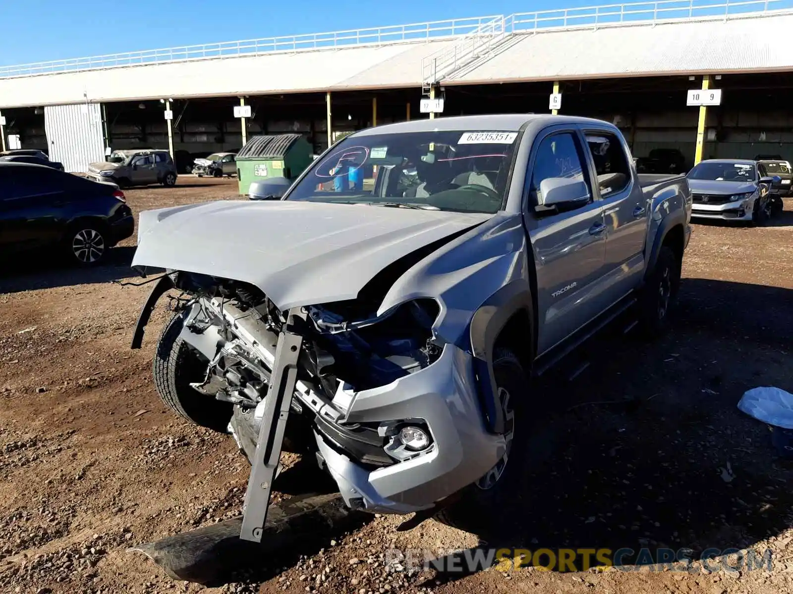 2 Photograph of a damaged car 3TMAZ5CN0MM145864 TOYOTA TACOMA 2021