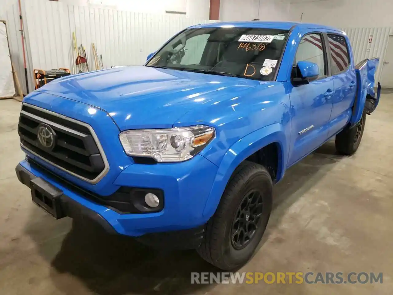 2 Photograph of a damaged car 3TMAZ5CN0MM146318 TOYOTA TACOMA 2021