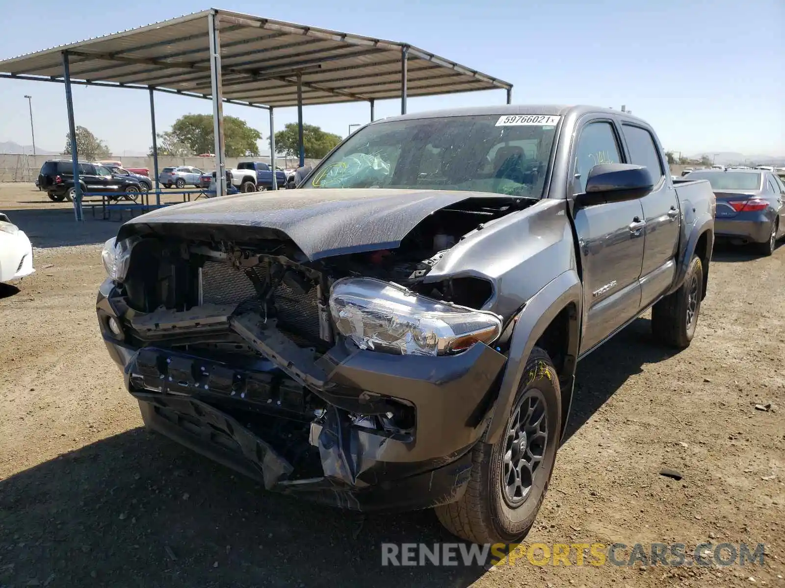 2 Photograph of a damaged car 3TMAZ5CN0MM146352 TOYOTA TACOMA 2021