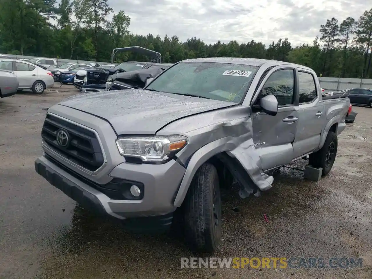 2 Photograph of a damaged car 3TMAZ5CN0MM148537 TOYOTA TACOMA 2021