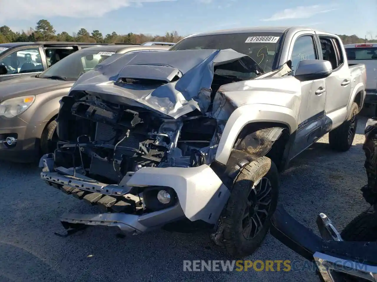 2 Photograph of a damaged car 3TMAZ5CN0MM150644 TOYOTA TACOMA 2021