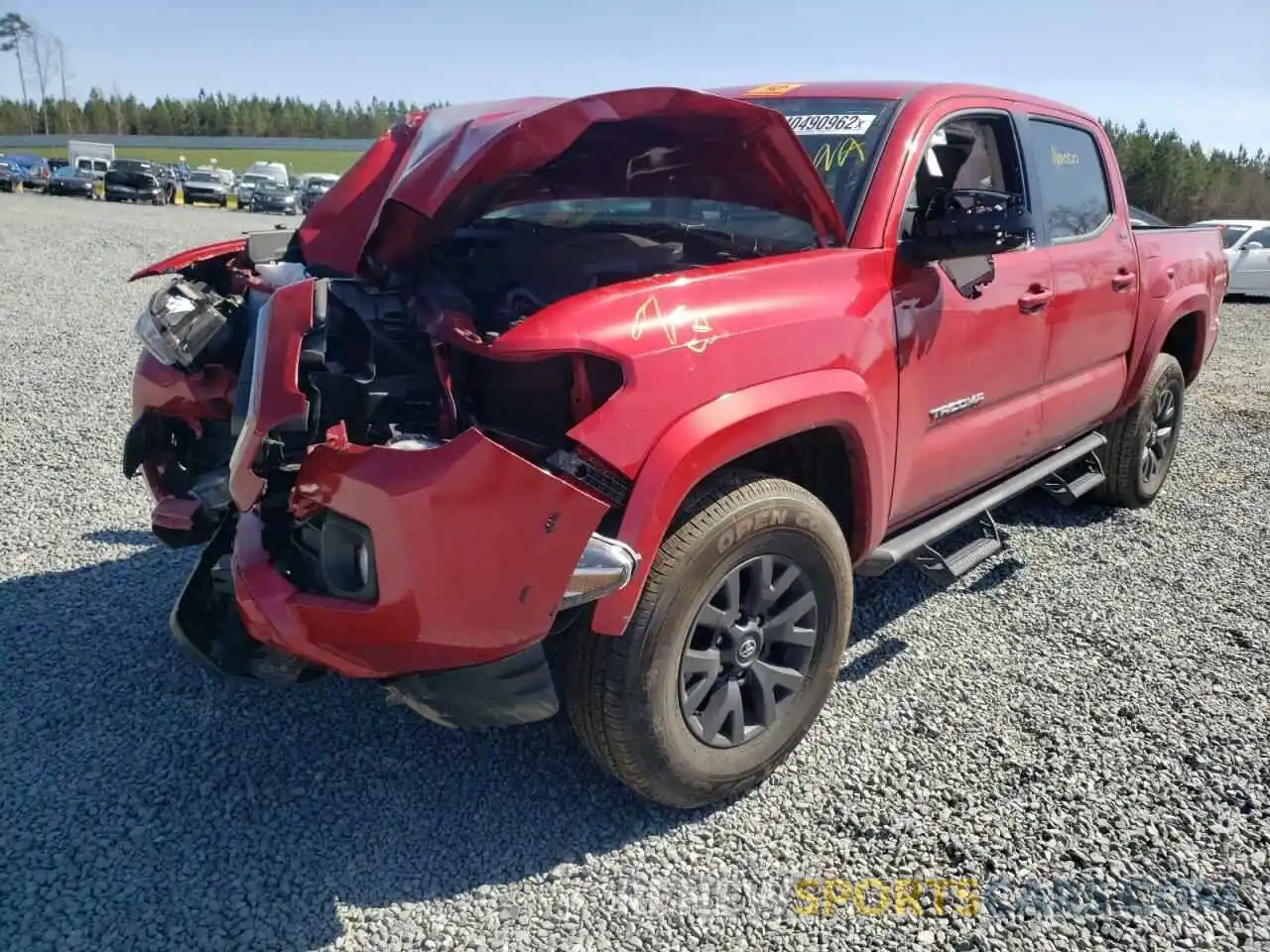 2 Photograph of a damaged car 3TMAZ5CN0MM156881 TOYOTA TACOMA 2021