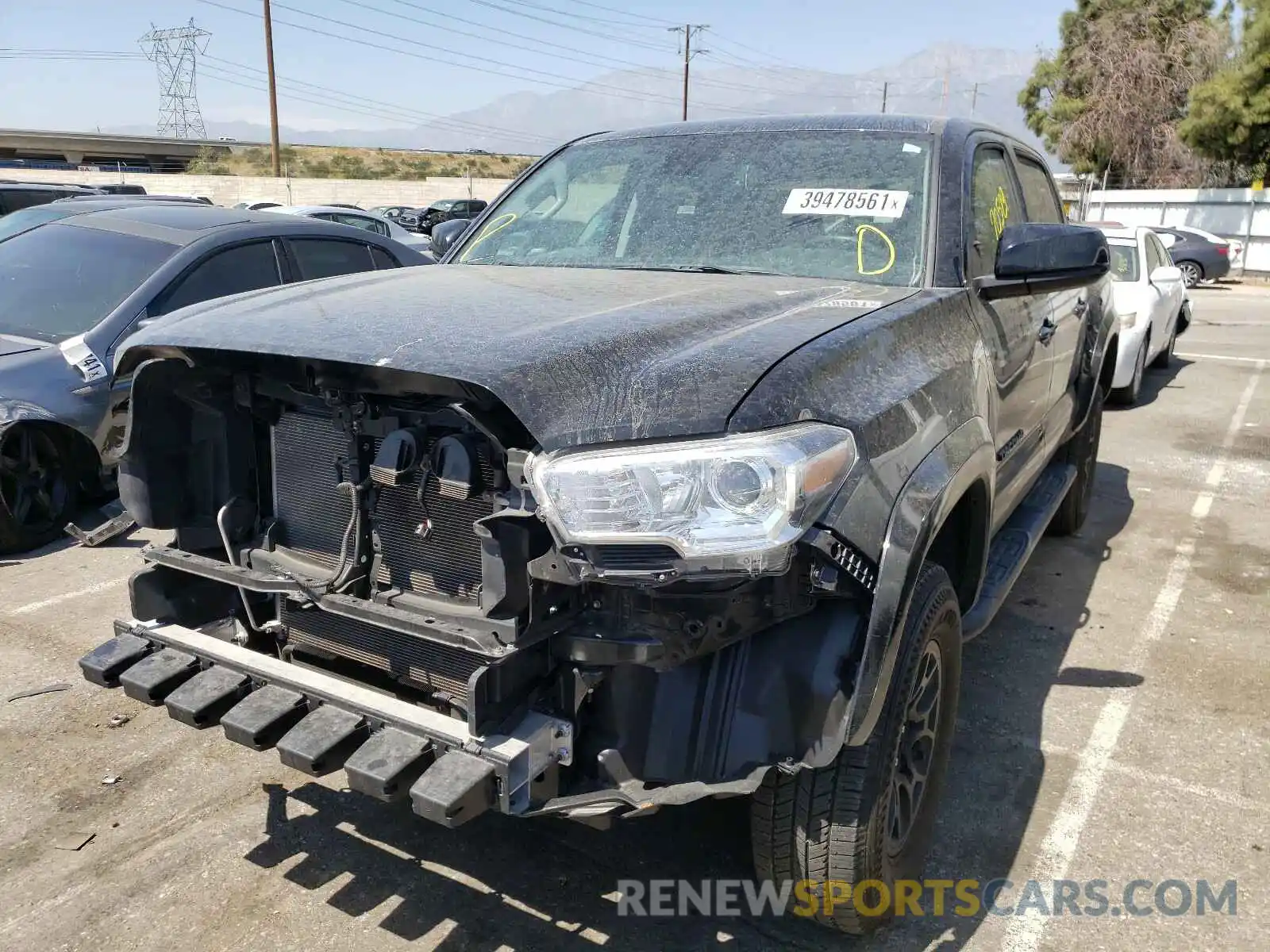 2 Photograph of a damaged car 3TMAZ5CN1MM143136 TOYOTA TACOMA 2021