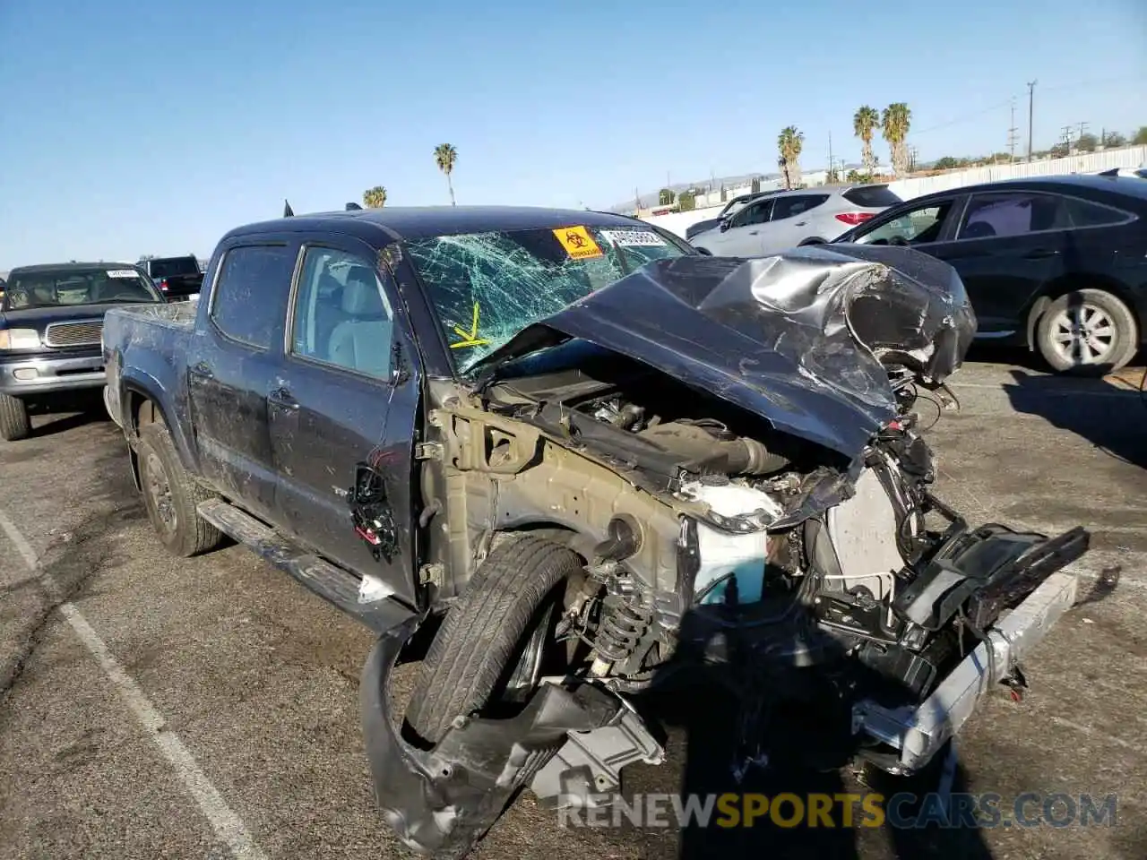 1 Photograph of a damaged car 3TMAZ5CN1MM151916 TOYOTA TACOMA 2021