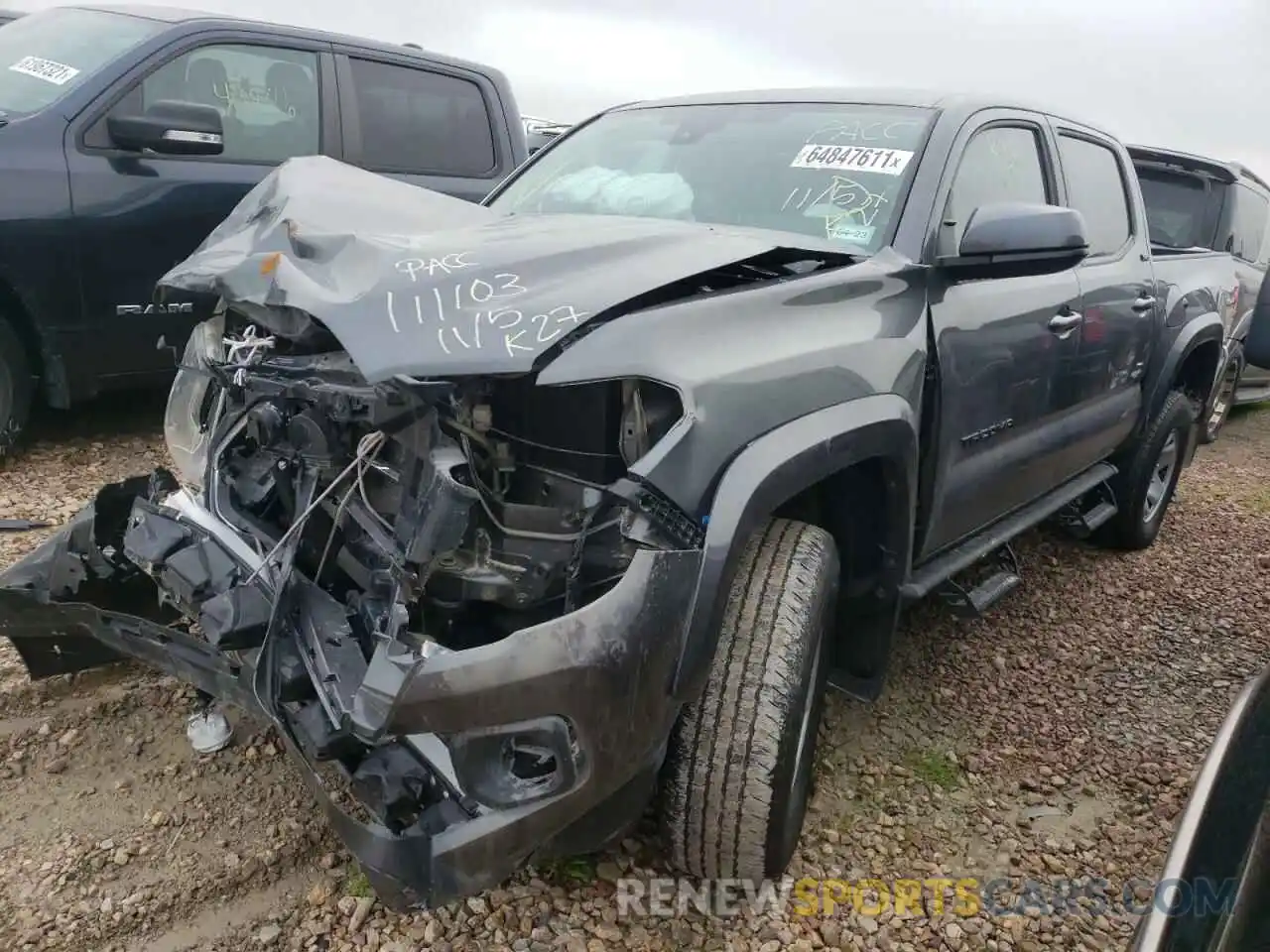 2 Photograph of a damaged car 3TMAZ5CN1MM152547 TOYOTA TACOMA 2021