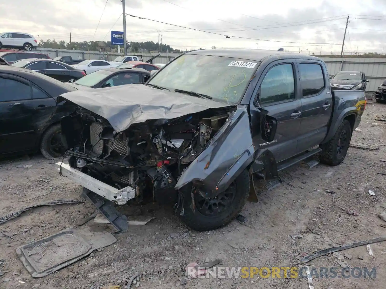 2 Photograph of a damaged car 3TMAZ5CN1MM157506 TOYOTA TACOMA 2021