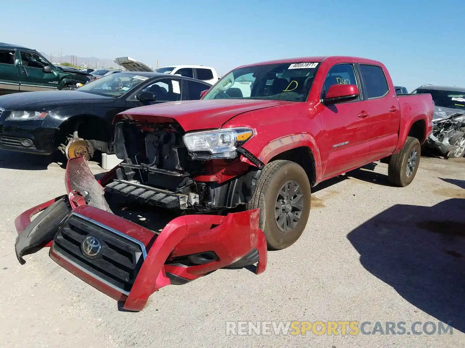 2 Photograph of a damaged car 3TMAZ5CN2MM144506 TOYOTA TACOMA 2021