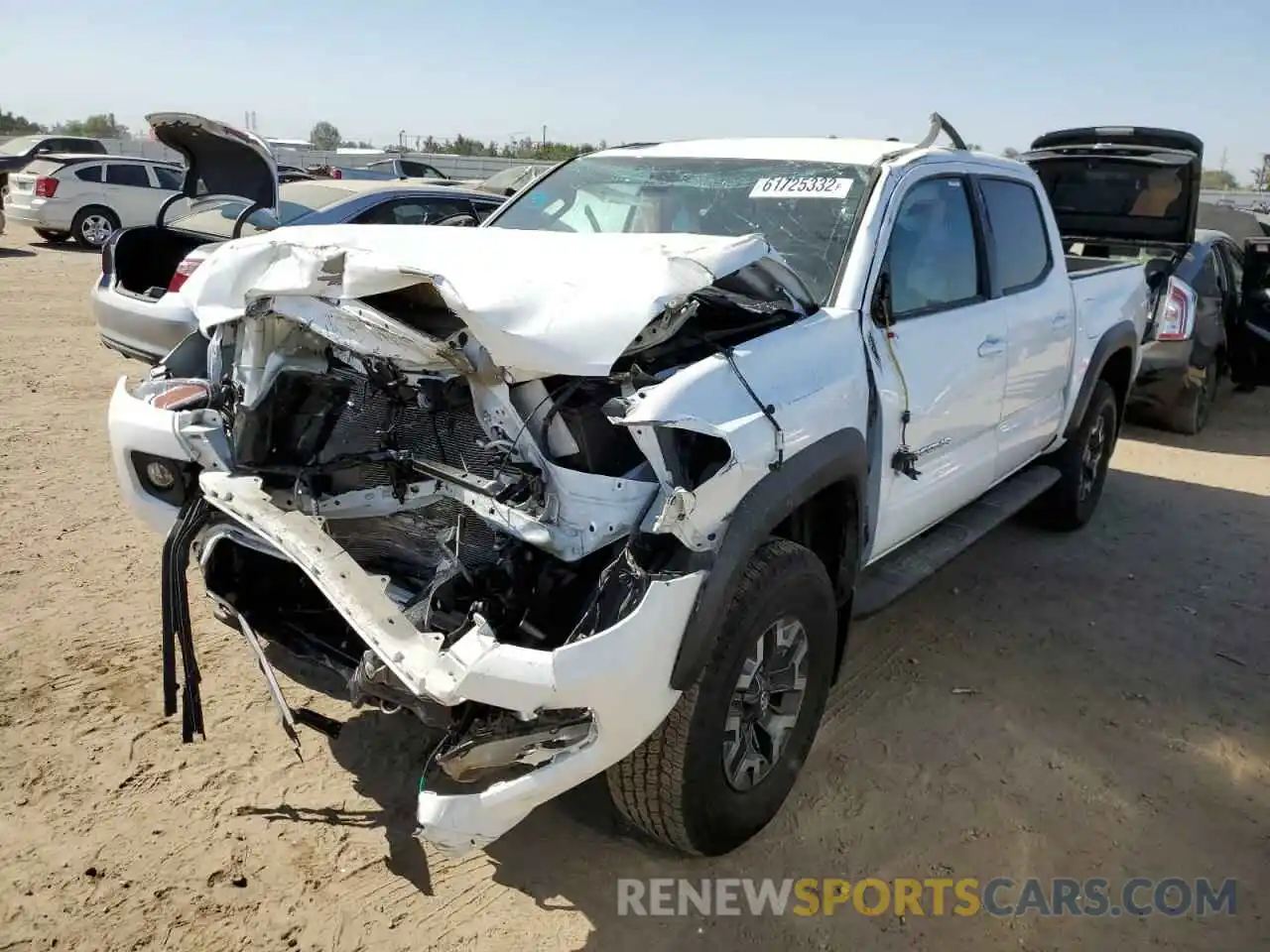 2 Photograph of a damaged car 3TMAZ5CN2MM145686 TOYOTA TACOMA 2021