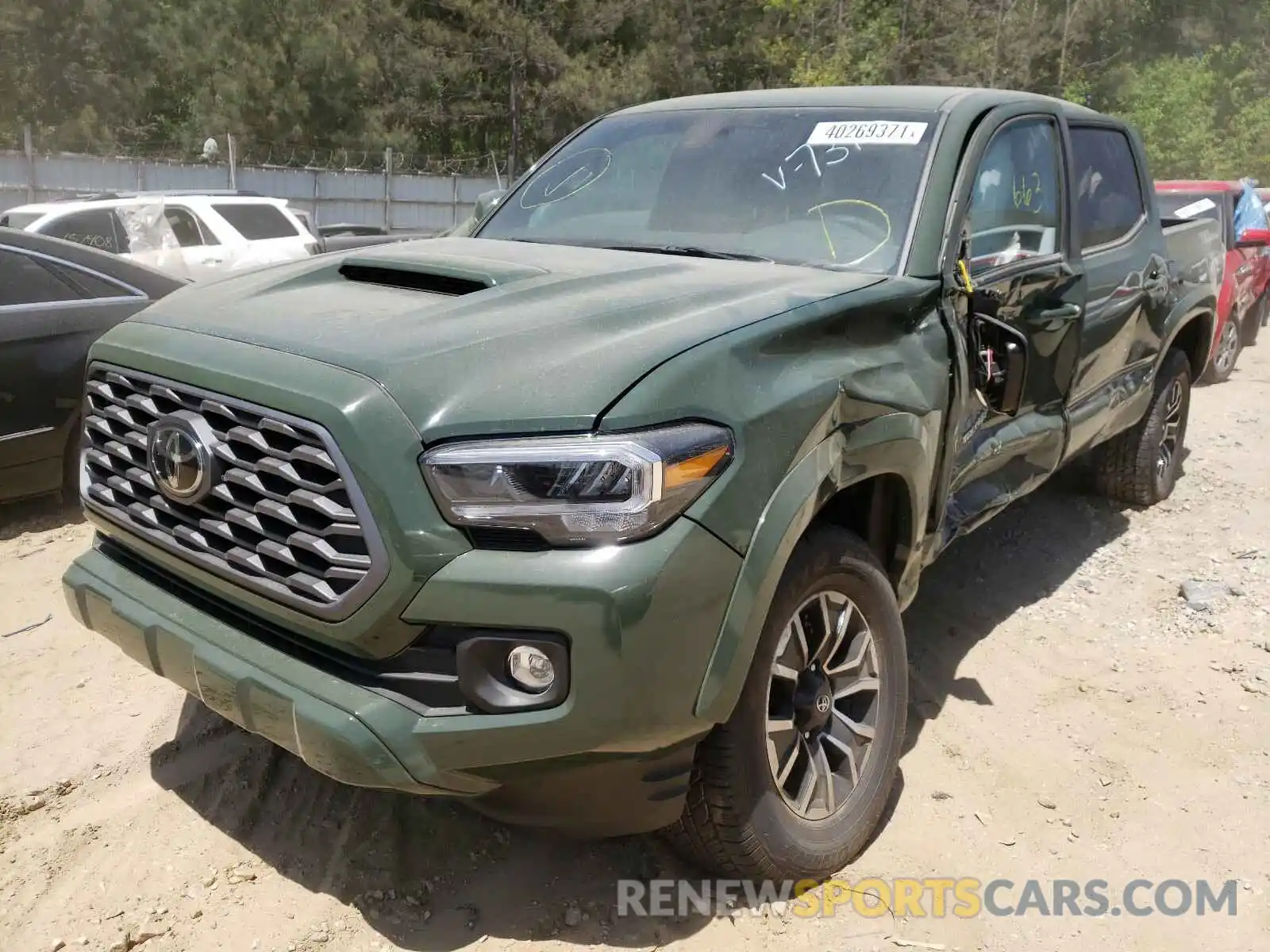 2 Photograph of a damaged car 3TMAZ5CN2MM147311 TOYOTA TACOMA 2021