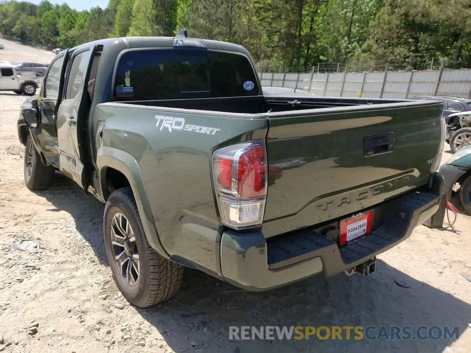 3 Photograph of a damaged car 3TMAZ5CN2MM147311 TOYOTA TACOMA 2021