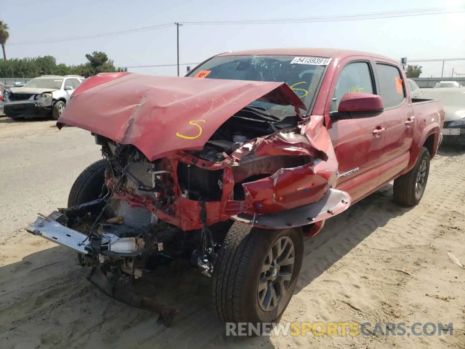 2 Photograph of a damaged car 3TMAZ5CN2MM154808 TOYOTA TACOMA 2021