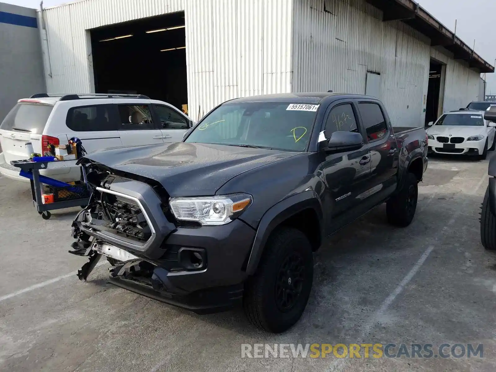 2 Photograph of a damaged car 3TMAZ5CN3MM150945 TOYOTA TACOMA 2021