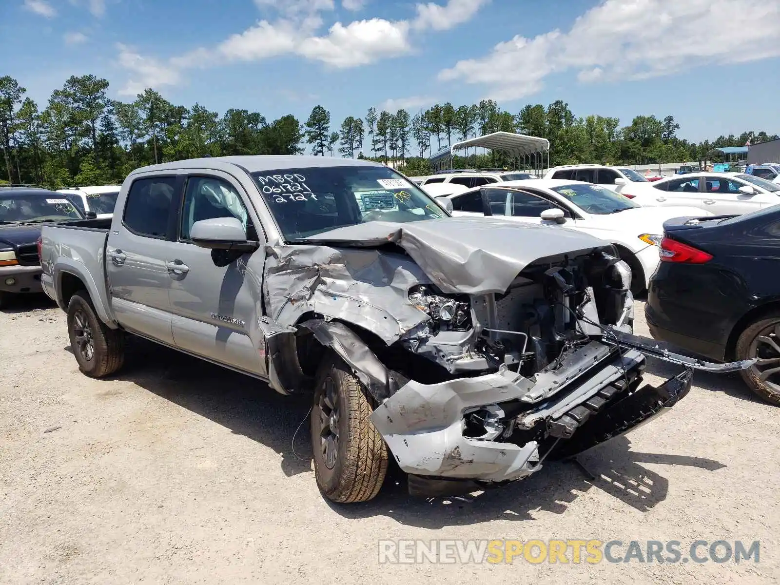 1 Photograph of a damaged car 3TMAZ5CN3MM152727 TOYOTA TACOMA 2021