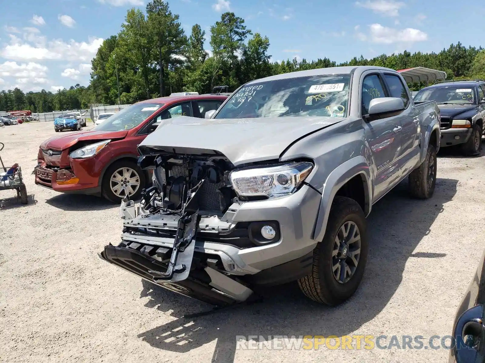 2 Photograph of a damaged car 3TMAZ5CN3MM152727 TOYOTA TACOMA 2021