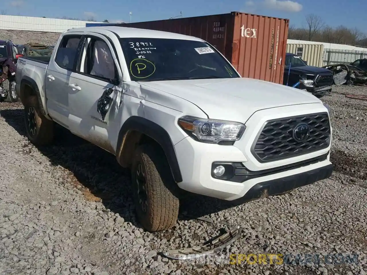 1 Photograph of a damaged car 3TMAZ5CN4MM147326 TOYOTA TACOMA 2021