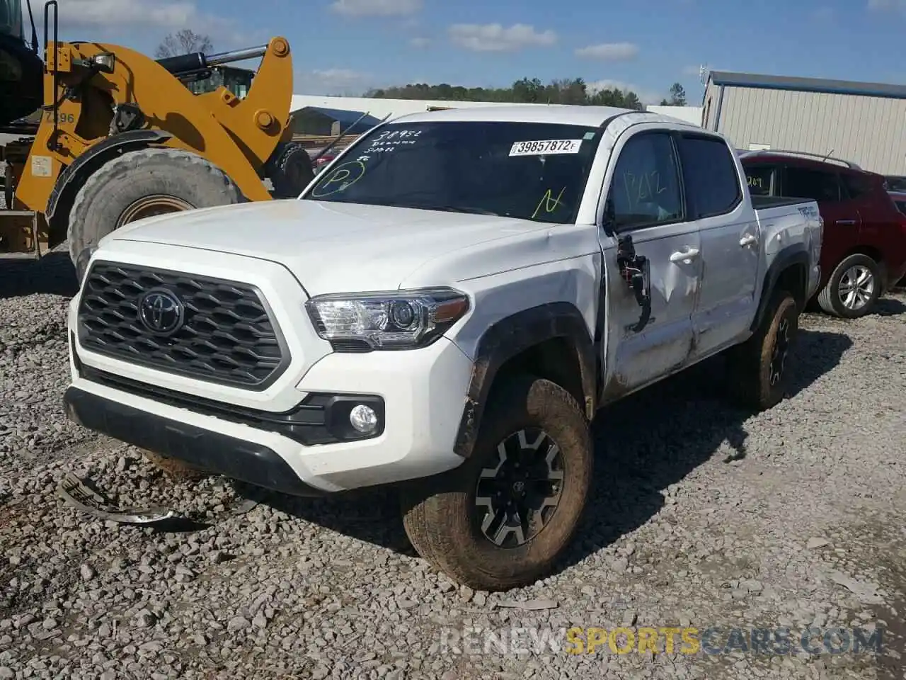 2 Photograph of a damaged car 3TMAZ5CN4MM147326 TOYOTA TACOMA 2021