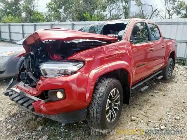 2 Photograph of a damaged car 3TMAZ5CN4MM157807 TOYOTA TACOMA 2021