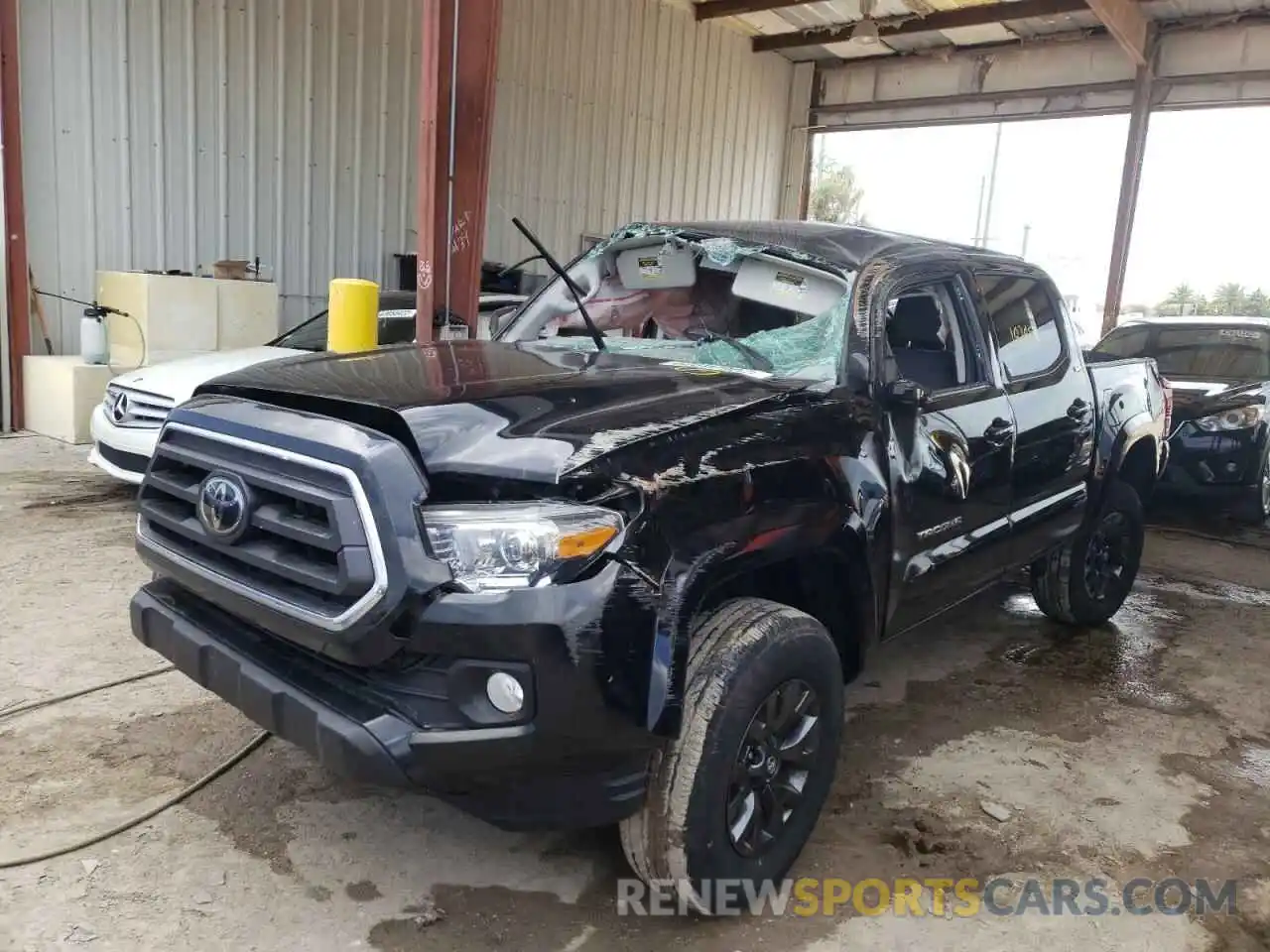 2 Photograph of a damaged car 3TMAZ5CN6MM142452 TOYOTA TACOMA 2021