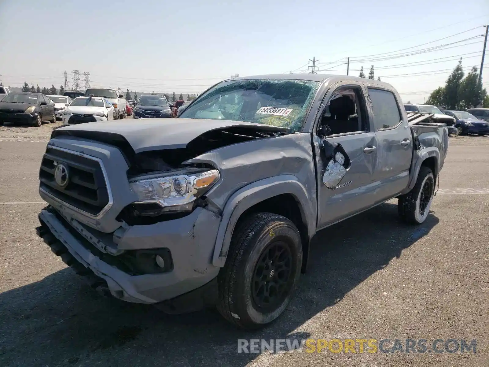 2 Photograph of a damaged car 3TMAZ5CN7MM141410 TOYOTA TACOMA 2021