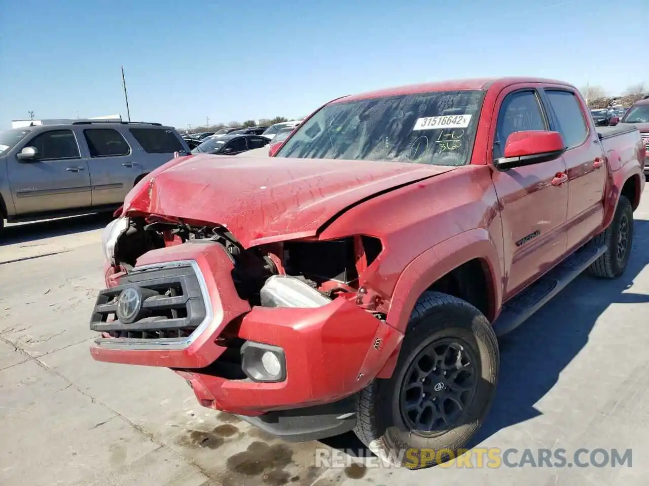 2 Photograph of a damaged car 3TMAZ5CN7MM150284 TOYOTA TACOMA 2021