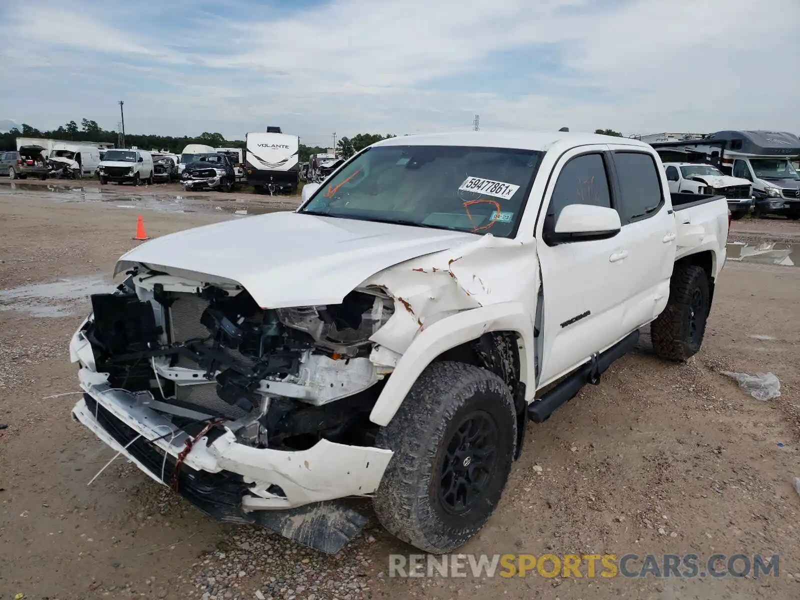 2 Photograph of a damaged car 3TMAZ5CN7MM152097 TOYOTA TACOMA 2021