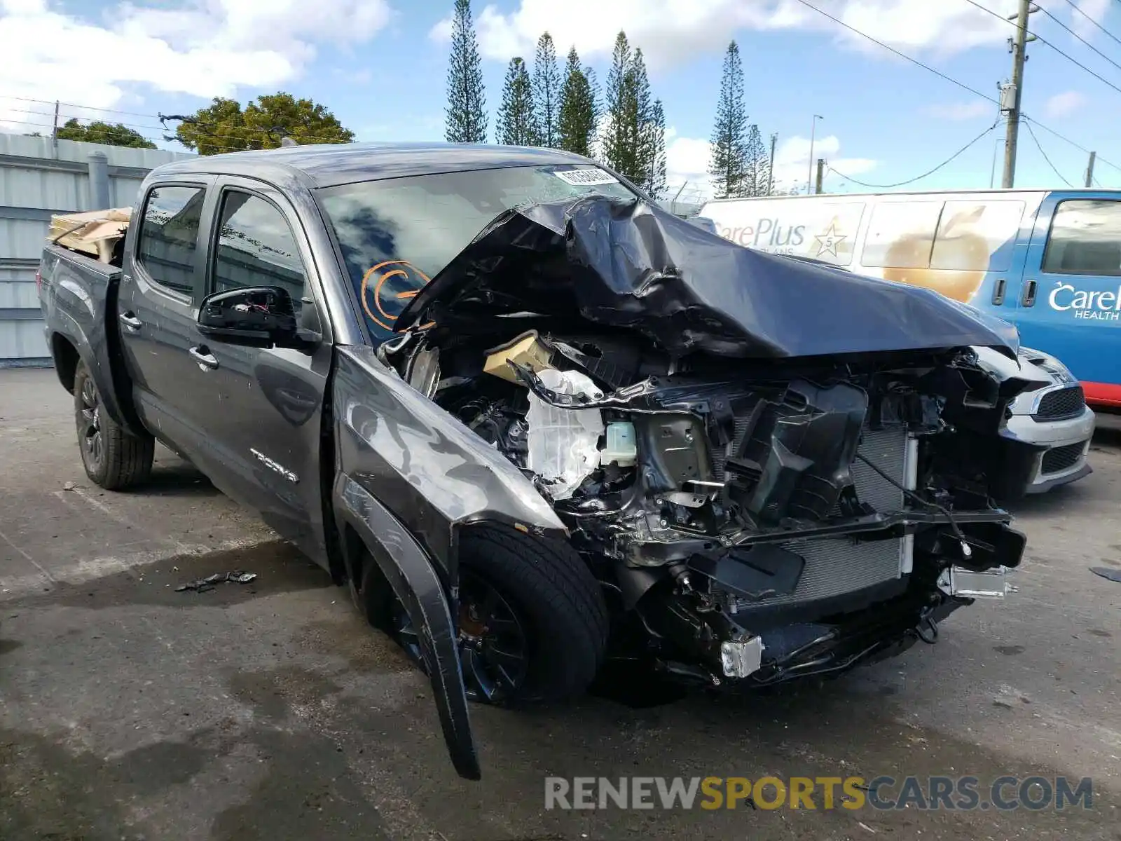 1 Photograph of a damaged car 3TMAZ5CN8MM142744 TOYOTA TACOMA 2021