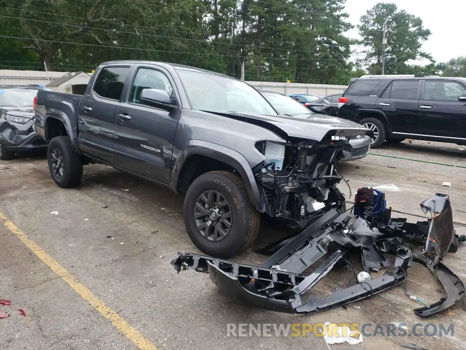 1 Photograph of a damaged car 3TMAZ5CN8MM143361 TOYOTA TACOMA 2021