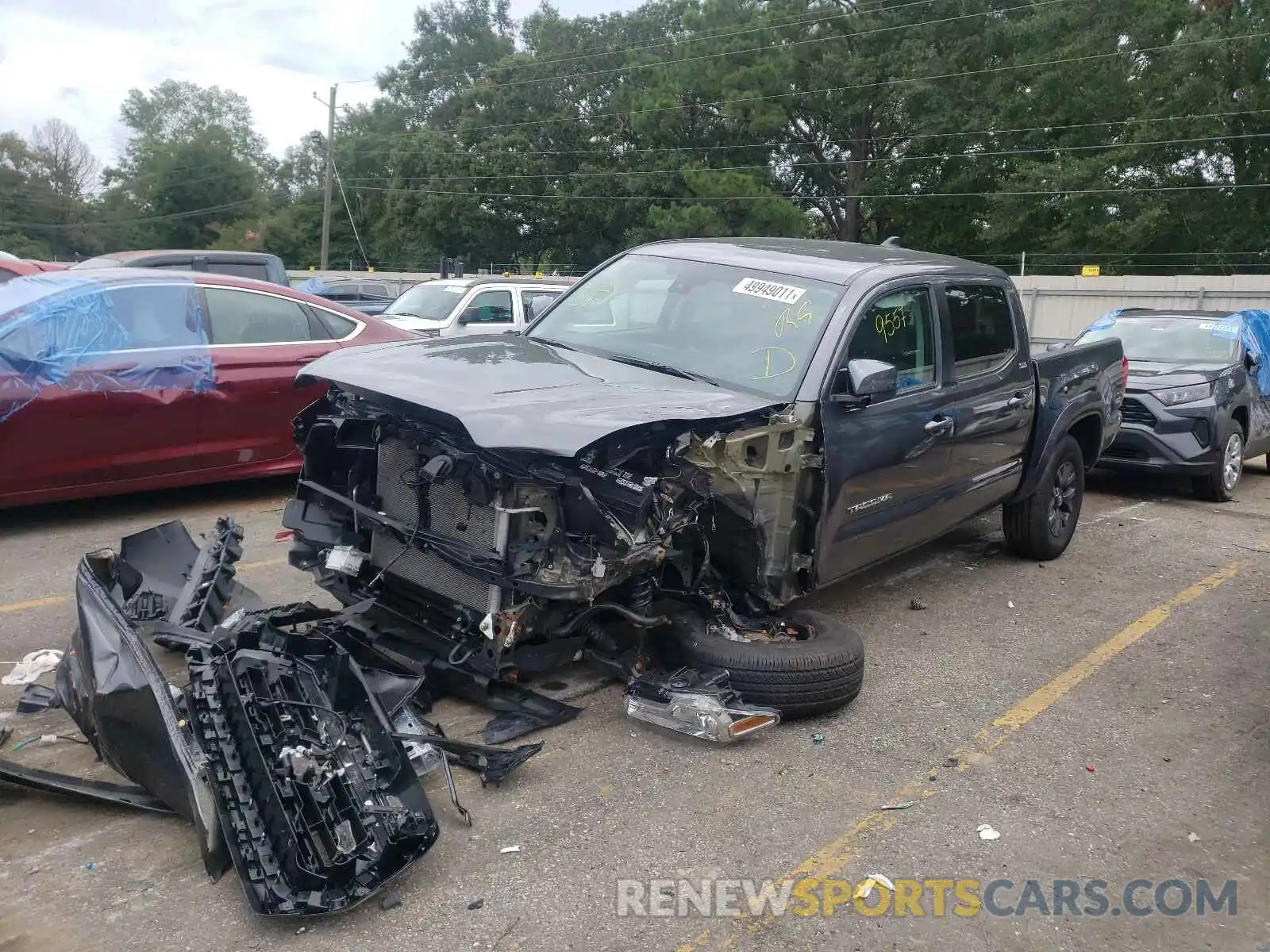 2 Photograph of a damaged car 3TMAZ5CN8MM143361 TOYOTA TACOMA 2021