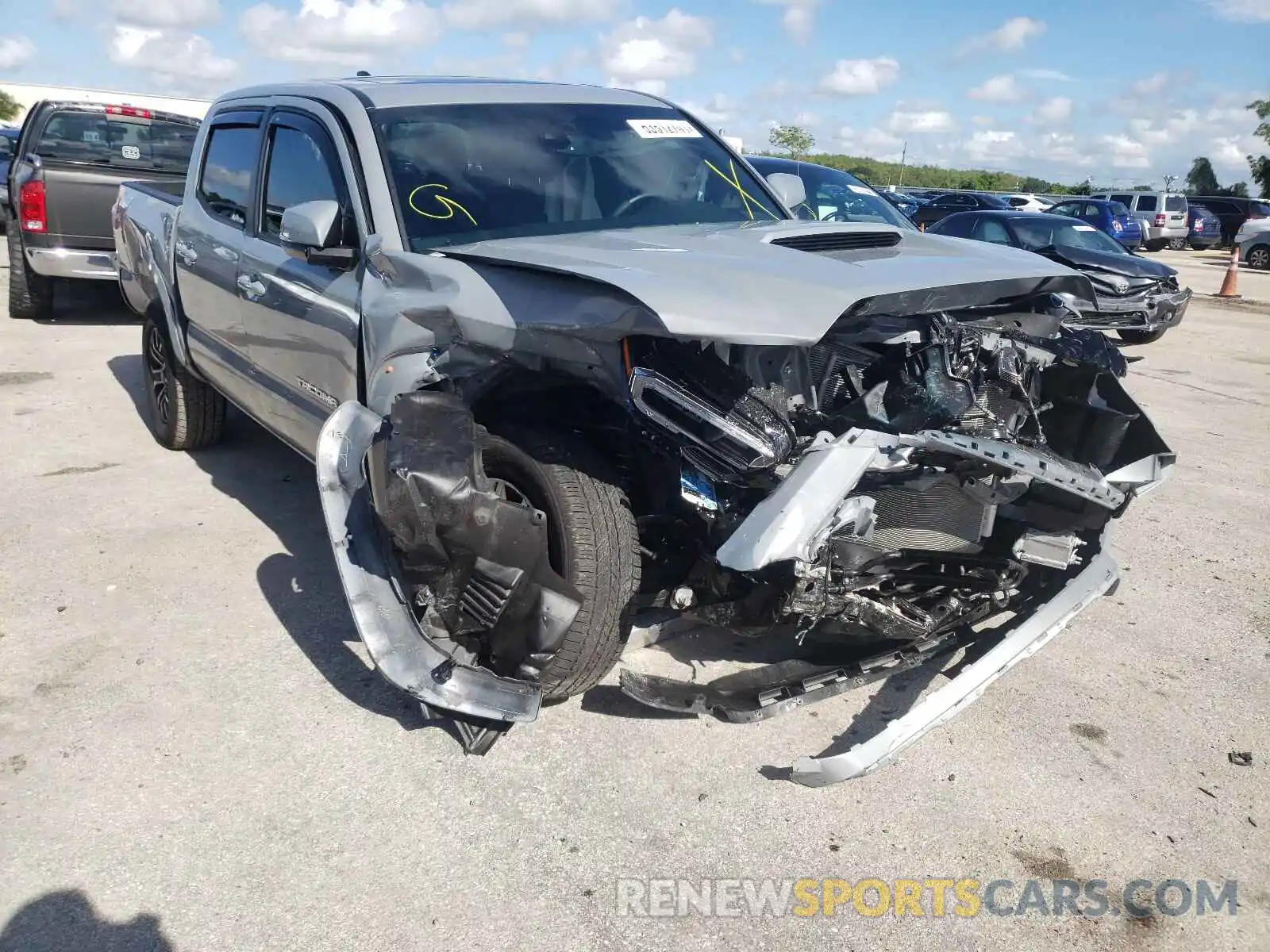 1 Photograph of a damaged car 3TMAZ5CN8MM149659 TOYOTA TACOMA 2021