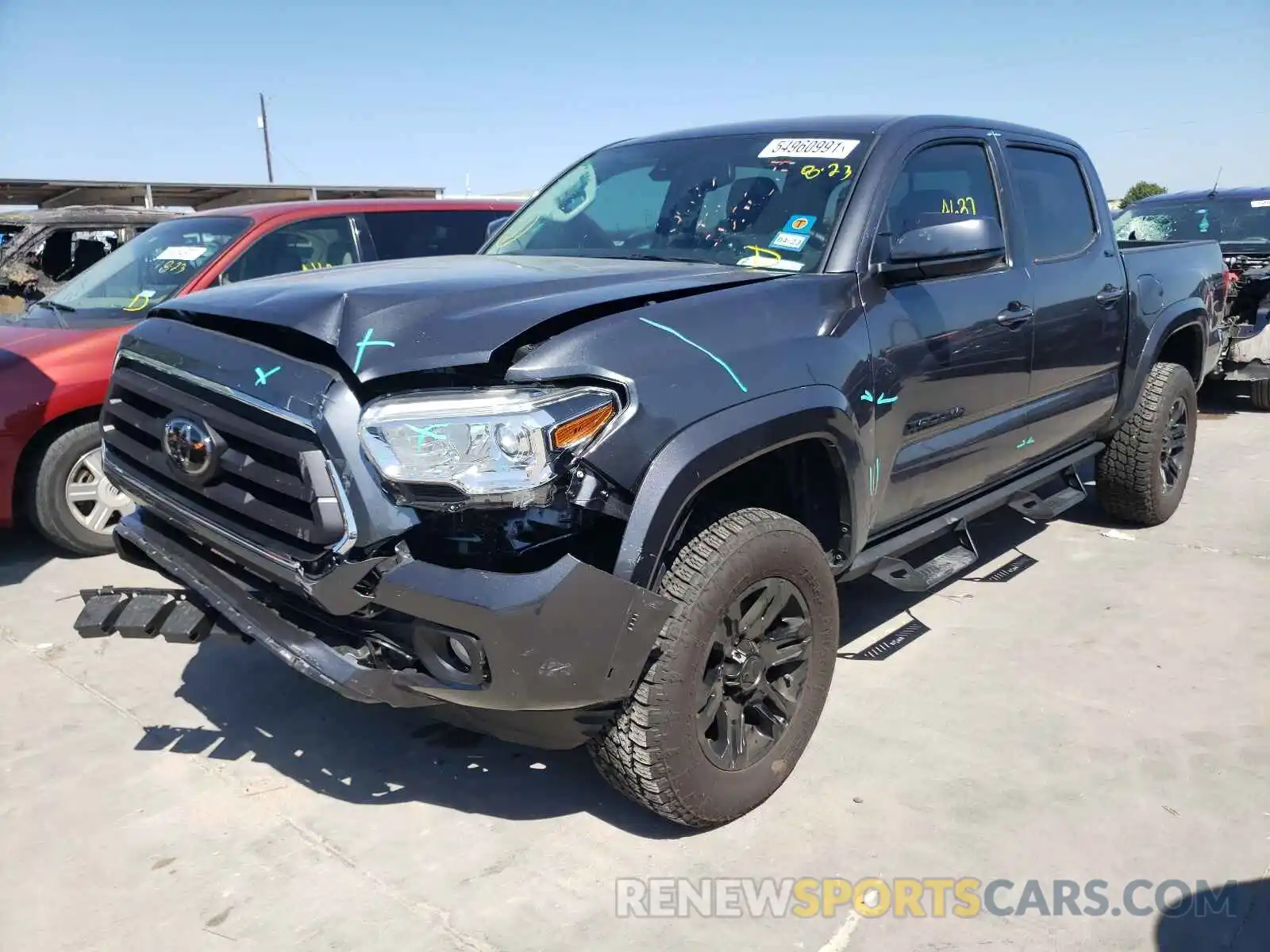 2 Photograph of a damaged car 3TMAZ5CN8MM152965 TOYOTA TACOMA 2021