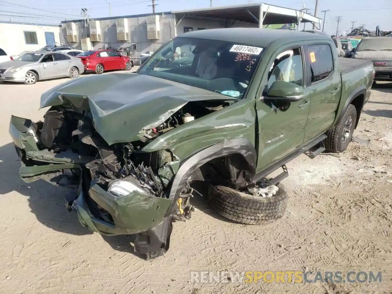 2 Photograph of a damaged car 3TMAZ5CN8MM155252 TOYOTA TACOMA 2021